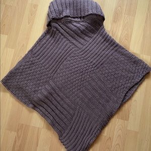2 Chic chocolate brown poncho-one size